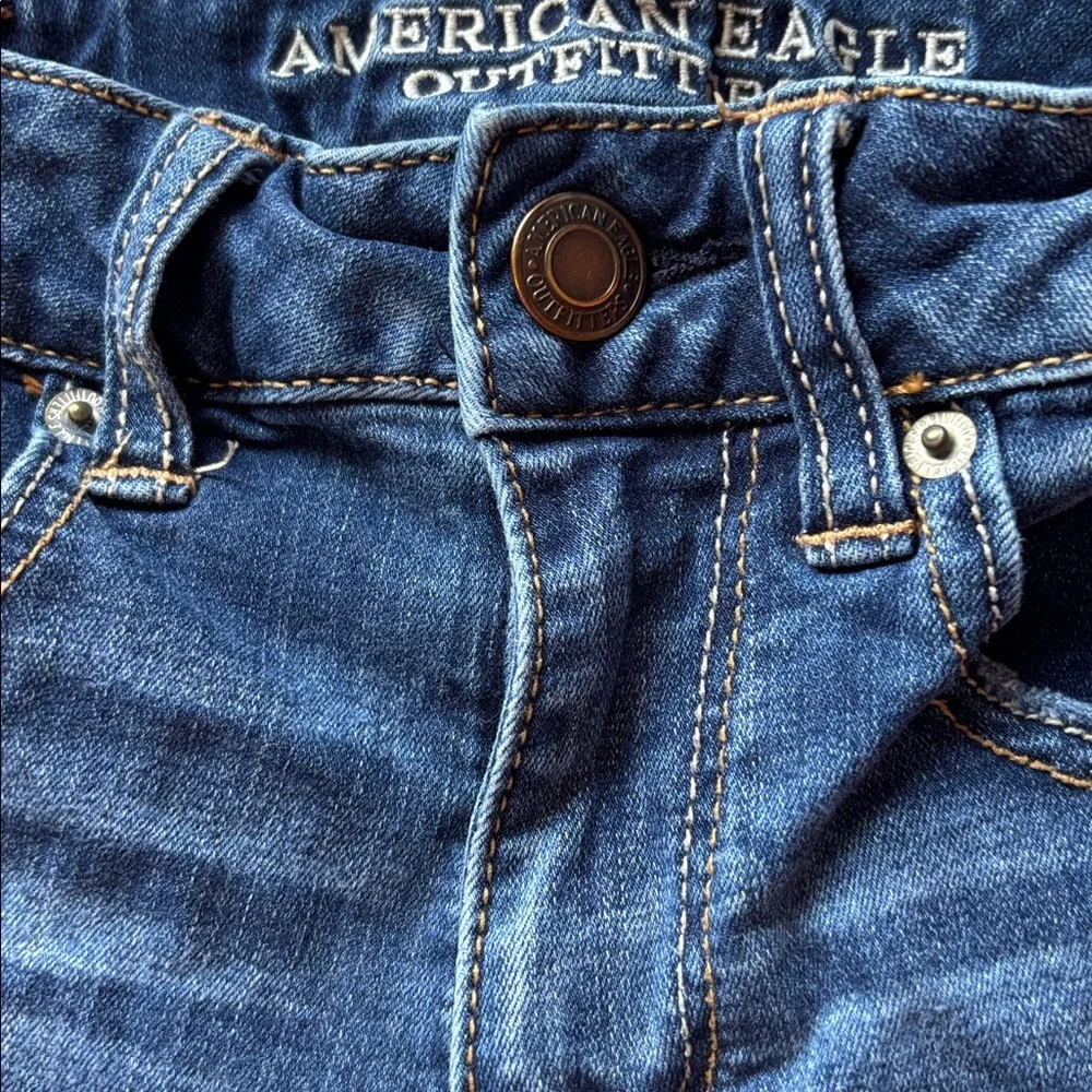 High-Rise Shortie Jean Shorts